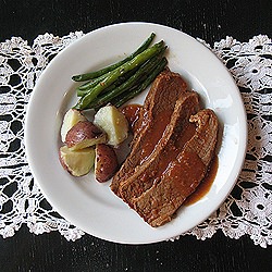 Beef Brisket in Tomato Onion Gravy