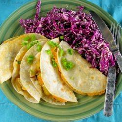 Cabbage Salad & Potato Tacos