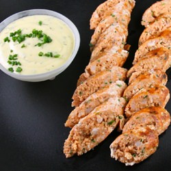 Smoky Seafood Sausages with a Sauce