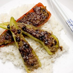 Stuffed Peppers w/ Black Bean Sauce