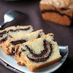 Nutella Swirl Pound Cake