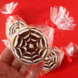 Halloween Cobweb Cookies
