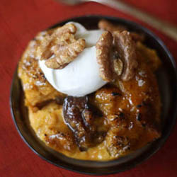 Pumpkin Bread pudding