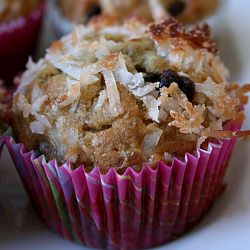 Banana Coconut Chocolate Muffins