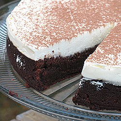 Strawberry Fudge Brownie Torte