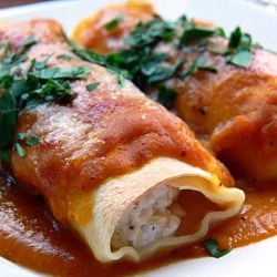 Cannelloni Con Pesce e Zucca