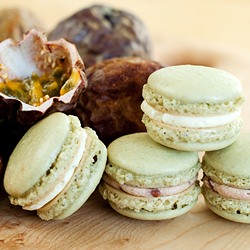 Green Tea Adzuki Bean Macarons
