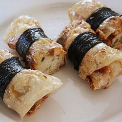 Deep Fried Seaweed Beancurd Rolls