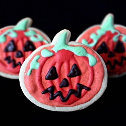 Halloween Pumpkin Sugar Cookies