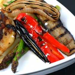 Pan-grilled vegetables