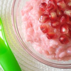 Rice Pudding with Pomegranate