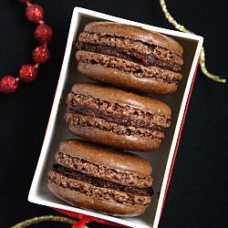 Chocolate Macarons