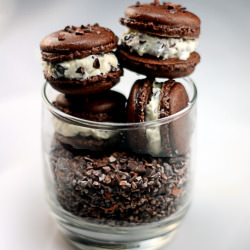 Cocoa Nib Macarons
