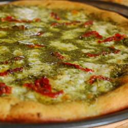 Pesto Pizza with Sun-dried Tomatoes