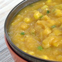 Sweet Potato Corn & Jalapeno Bisque