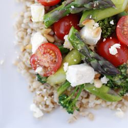 Asparagus, Broccolini and Barley