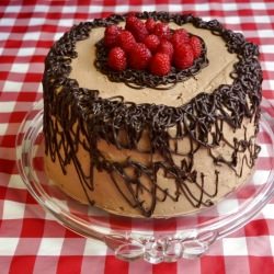 Raspberry Chocolate Buttercream Cake