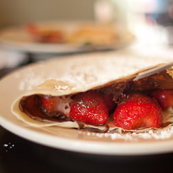 Strawberry Nutella Crepes