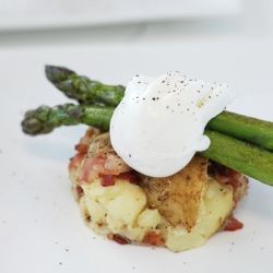 Grilled Asparagus on New Potatoes