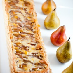 Drunken Pear Frangipane Tart