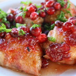 Glazed Cranberry Chicken