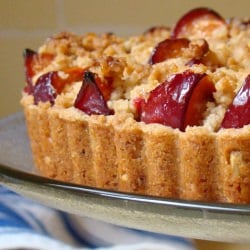Plum Crumble Tart