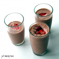 Strawberry Cacao Milkshakes