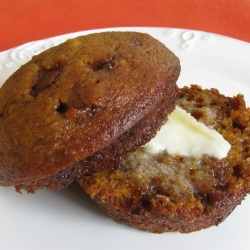 Pumpkin Muffins with Cinnamon Chips