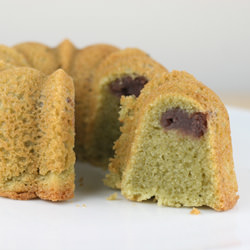 Matcha Mochi Bundts w Sweet Beans