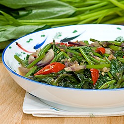 Sweet Potato Leaves in Chilli