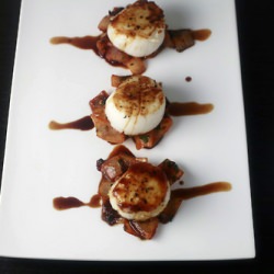 Scallops with Soy + Lime Glaze