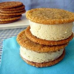 Spice Cookie Ice Cream Sandwiches
