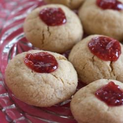 Peanut Butter and Jelly Thumbprints
