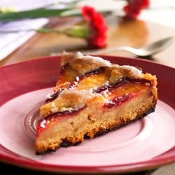 Orange Glazed Plum Cake