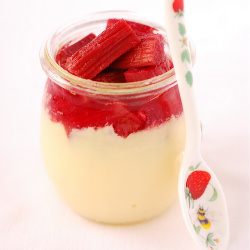 Baked Whisky Rhubarb & Custard