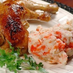 Carrot Mashers and Roasted Game Hen