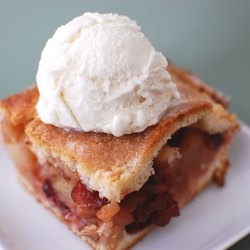 Apple Cranberry Cake-Pie