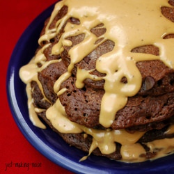 Chocolate Pancakes & Banana Sauce