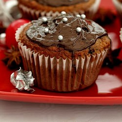 Chocolate Chips Gingerbread Muffins