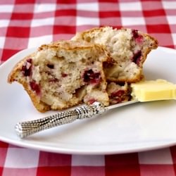 Raspberry Apple Muffins
