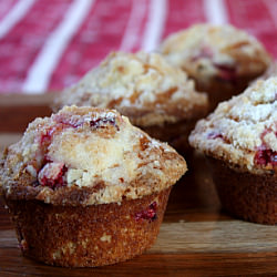 Eggnog Cranberry Muffins