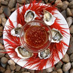 Oysters with Red Mignonette