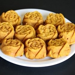 Sweet Potato Cupcake Roses