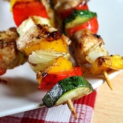 Colorful Chicken Kebabs