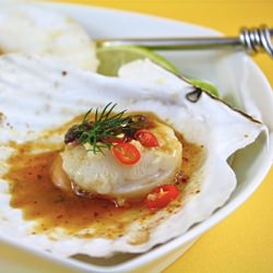 Scallops With Roasted Chili Paste