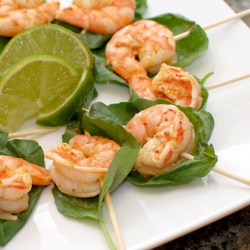 Red Curry Shrimp Skewers