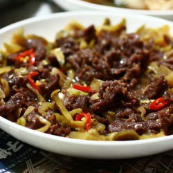 Stir Fried Beef & Preserved Veggie