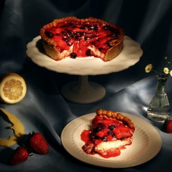 Berry & Lemon Cheese Pie