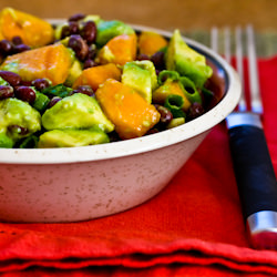 Black Bean and Persimmon Salad