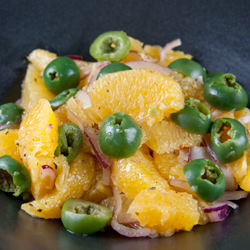 Green Olive & Orange Salad